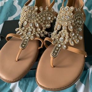 Brand new gorgeous rinestone sandals